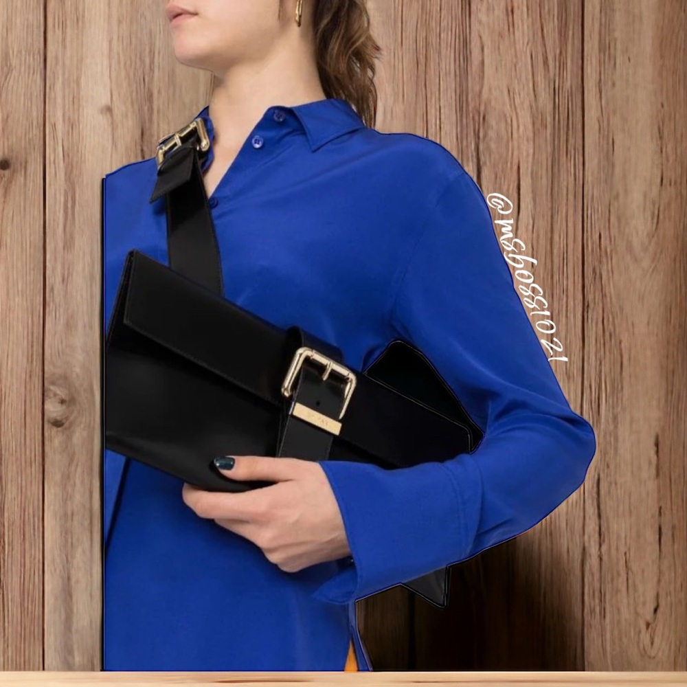 By FAR Carol Buckle Detail Leather Bag BRAND NEW W/AUTHENTICITY CARD & DUST BAG - Picture 7 of 7